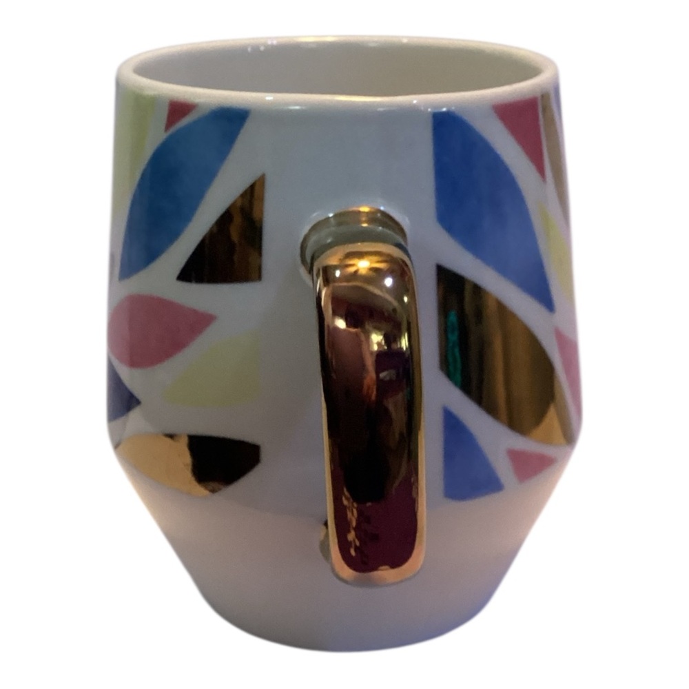 Arrangements Oversized Ceramic Coffee Mug Gold Handle Cup - Picture 5 of 6